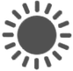 gray sun icon