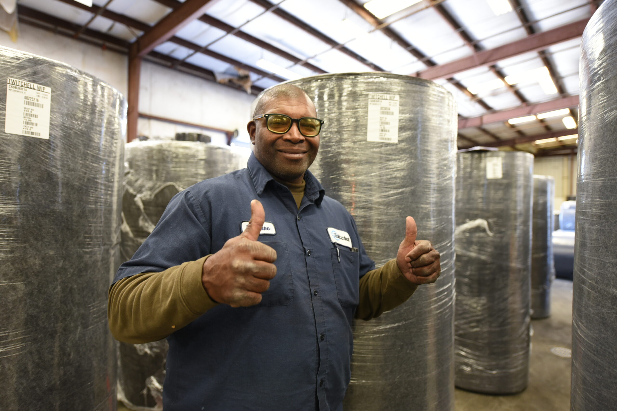 Twitchell team member at the manufacturing facility