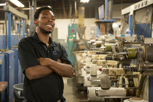Twitchell team member on the production floor