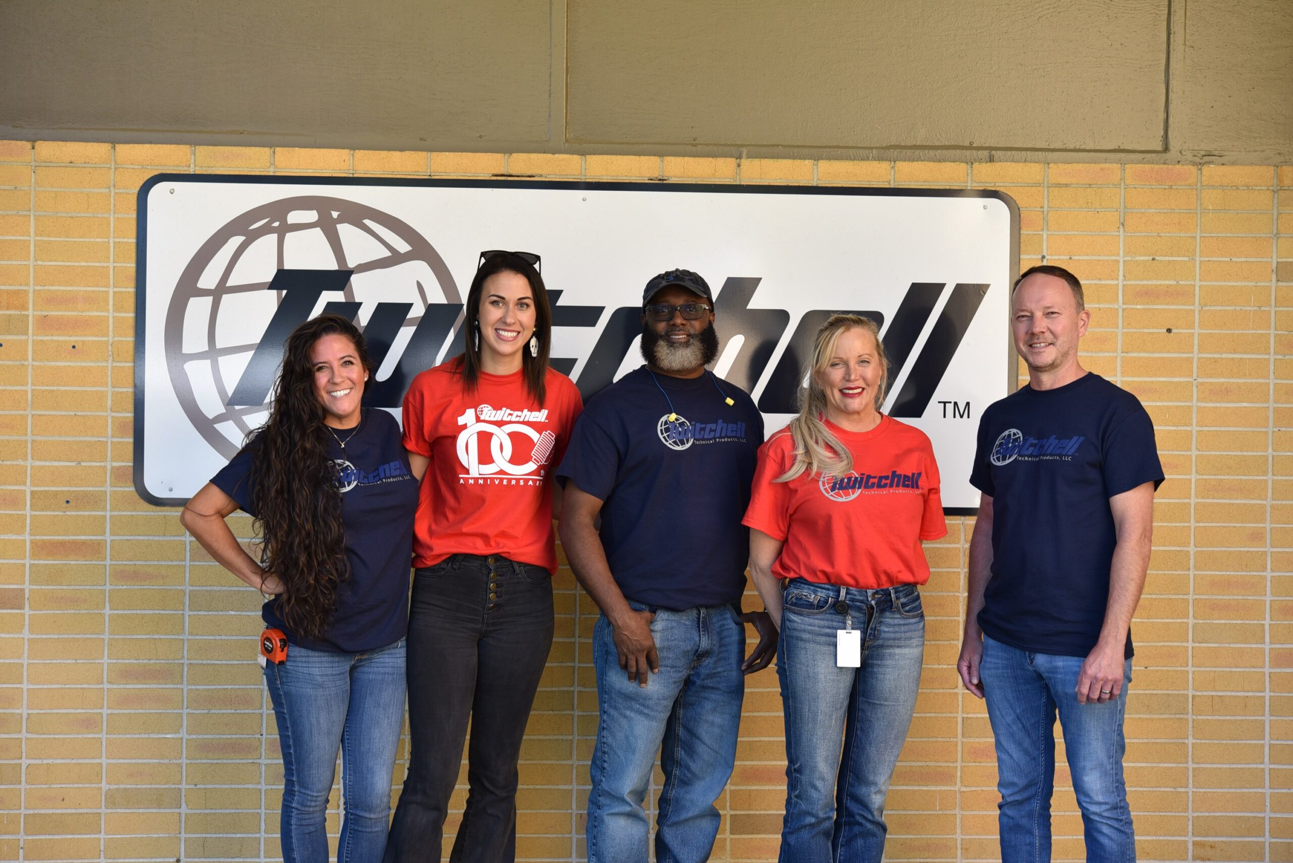Twitchell team at the building entrance